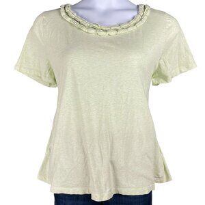 Talbots Top Womens Sz 2X Green Pima Cotton Work Office Capsule Everyday Minimal